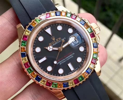 rolex rainbow yachtmaster replica